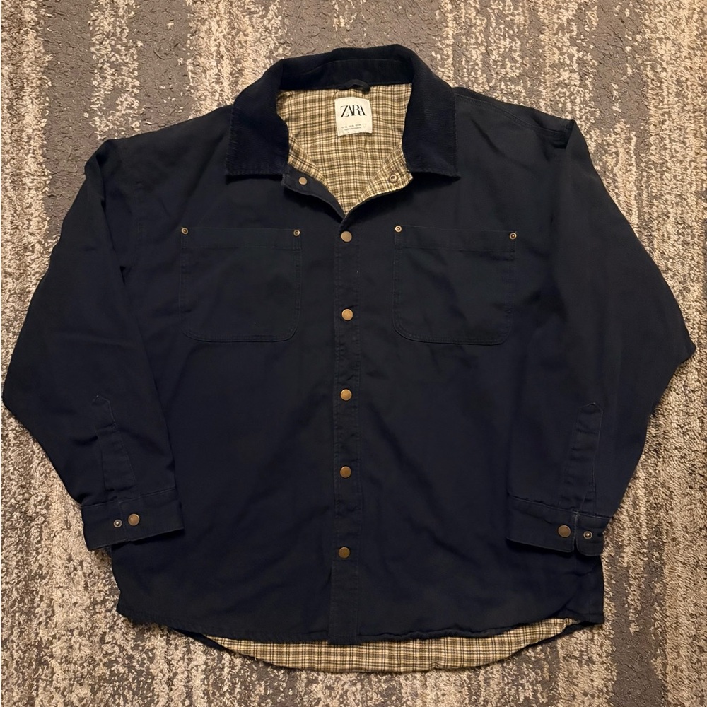 Zara flannel lined jacket